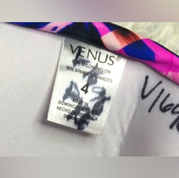 VENUS Hot Pink and Black Animal print Bikini a Tankini Swimwear size 4 NWOT - Picture 14 of 16